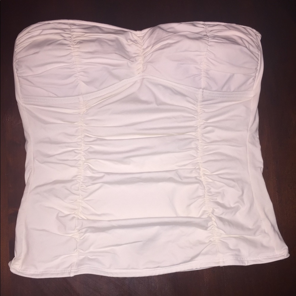 Tommy Bahama white swim tube top